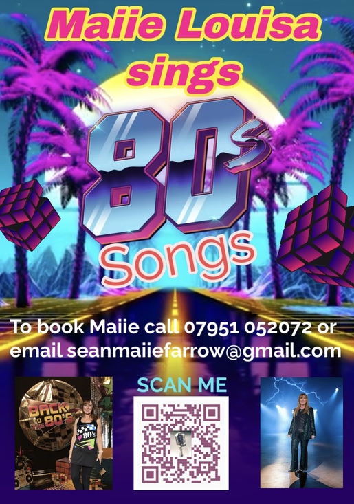 Poster for 80s gigs