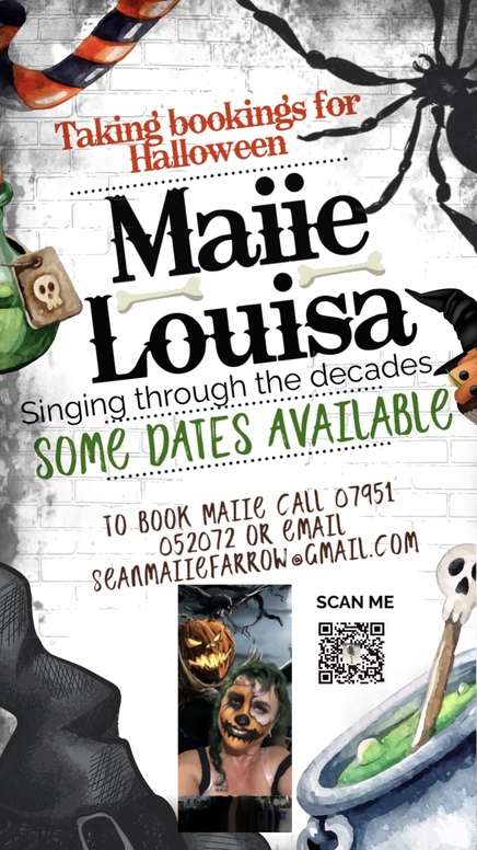 Poster for halloween gigs